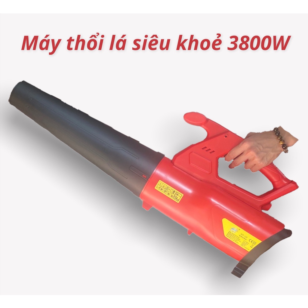 Máy Thổi Bụi - Thổi Lá 3800W dùng điện Siêu mạnh - Điều chỉnh tốc độ 6 cấp - Bảo hành 12 tháng