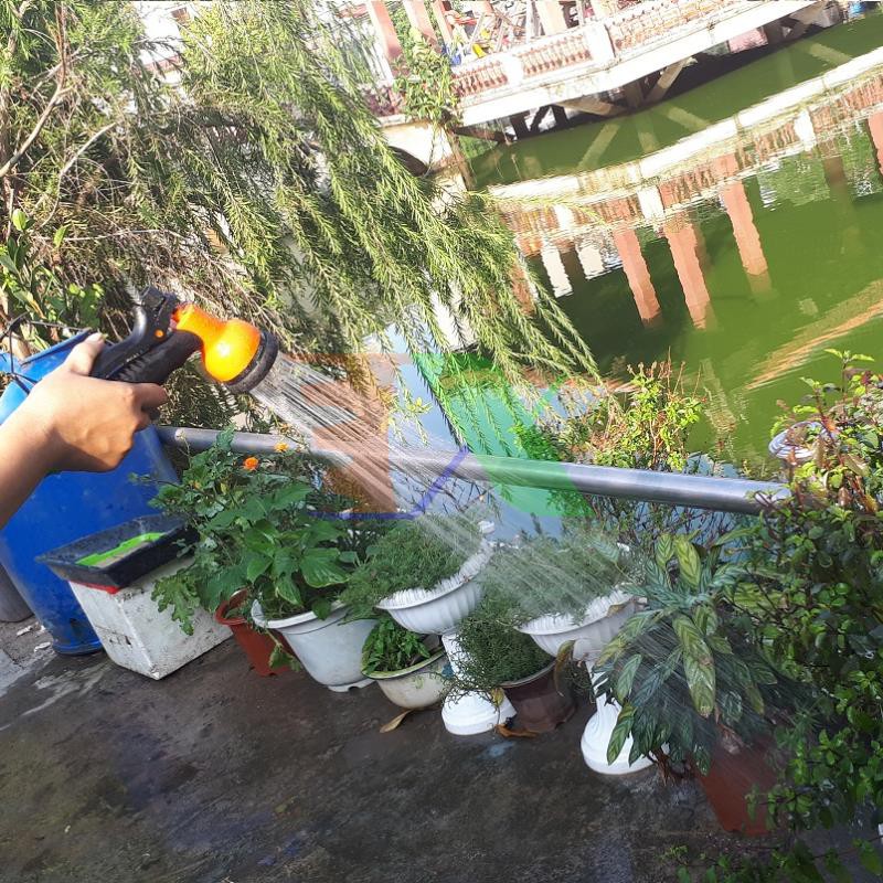 Bộ vòi xịt nước tưới cây, rửa xe 8 trong 1 + 20m dây 8/11