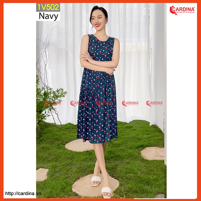 [Mã FAGREEN1505 giảm tới 30K đơn 99K] Váy Lanh Sát Nách CARDINA Nhún Tầng Điệu Đà 2021 | BigBuy360 - bigbuy360.vn