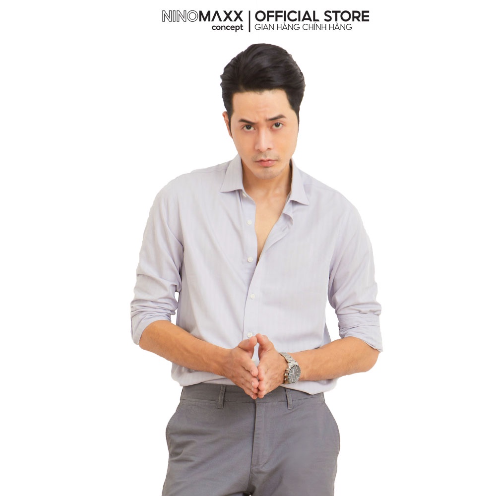 N&amp;M CLUB Áo Sơ Mi Nam Tay Dài chất liệu Bamboo cotton 2104011