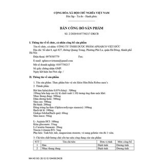 tinh chất hàu ROBUS MEN’S