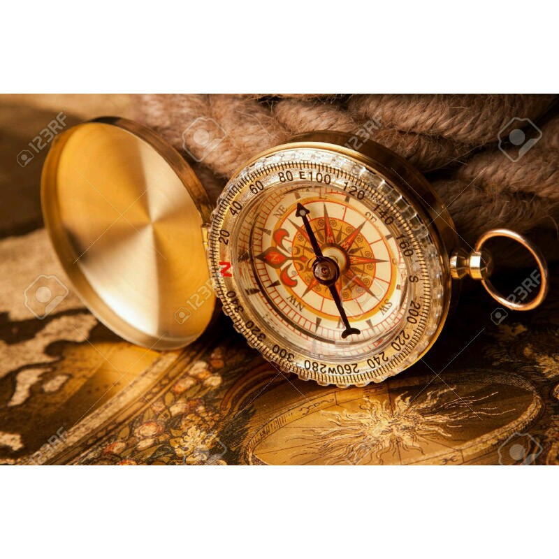 La Bàn Dã Ngoại Bỏ Túi Kim Loại Compass , La Bàn Phong Thủy Định Hướng  vỏ đồng thau | BigBuy360 - bigbuy360.vn