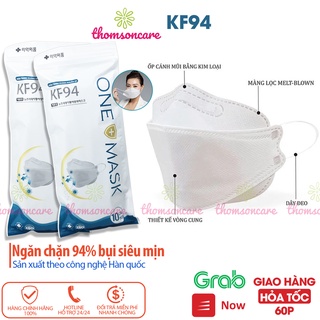 Khẩu trang KF94 công nghệ 4D Hàn Quốc, kt y tế chống bụi kháng khuẩn