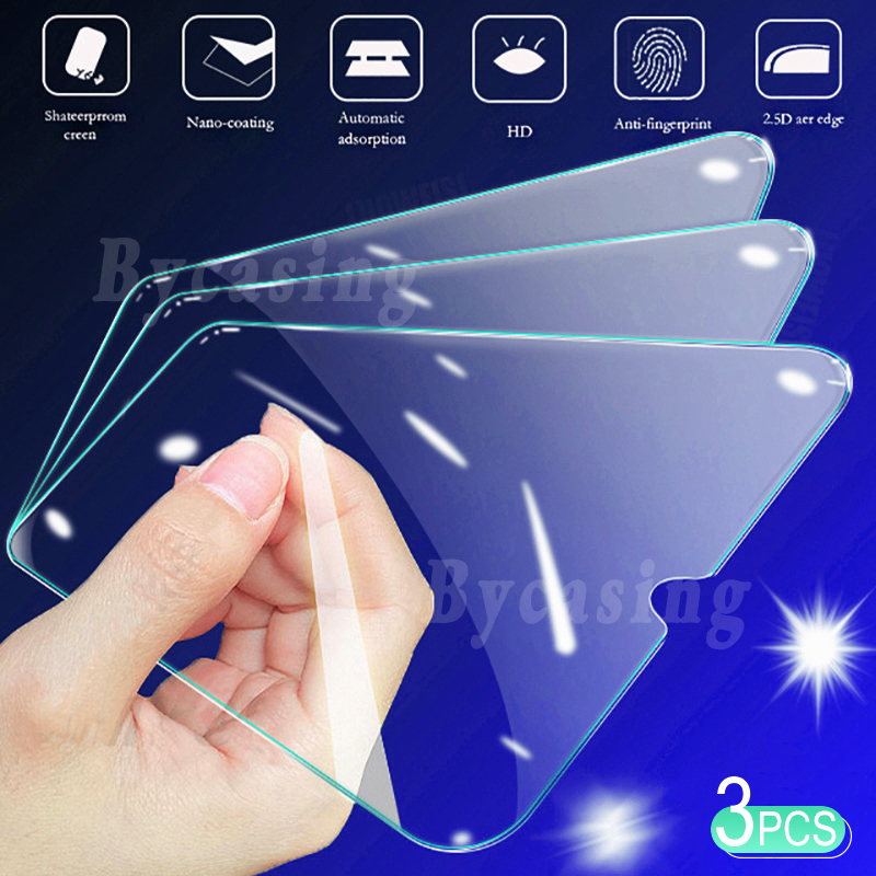 Bộ 3 Kính Cường Lực Bảo Vệ Màn Hình Cho Realme C15 C11 C12 C3 C2 6i 6 Pro 5i/5 Pro 3 Pro XT A12 A5S A92 A52 A9 2020