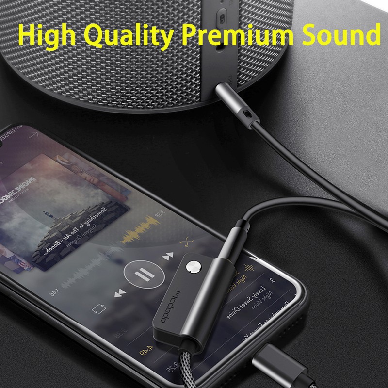 Dây cáp chia nhánh Mcdodo 2 trong 1 cắm sạc và tai nghe dành cho iPhone