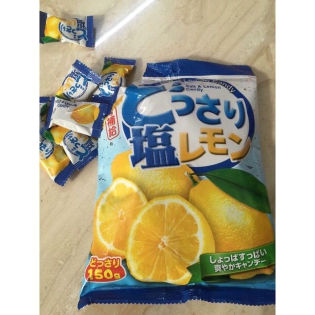 [ hàng có sẵn tại shop ] Combo 5 Kẹo Chanh Muối Lotton Salt & Lemon Candy 150g