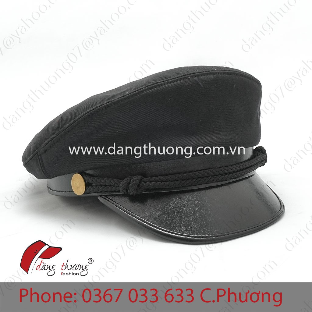 Mũ nón nồi baker boy newsboy thủy thủ thời trang vải phối da pu cao cấp