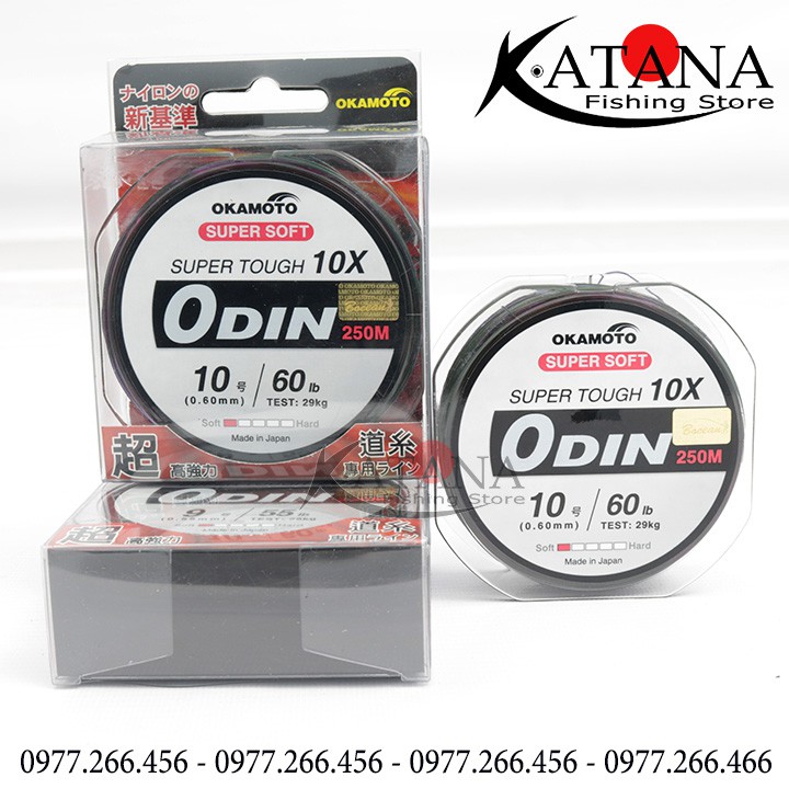 Cước Câu Okamoto ODIN - Chính hãng cuộn 250m