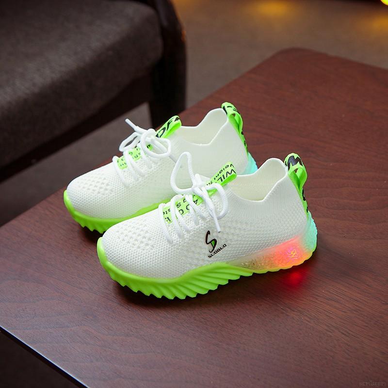 Giày thể thao có đèn LED chống trượt cho bé trai và gái