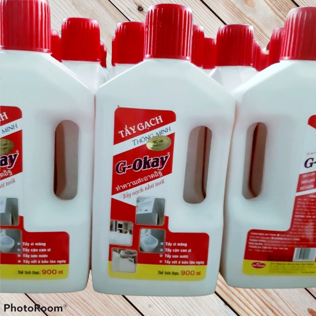 Chất Tẩy Xi Măng Trên Gạch G-Okay, Chất Tẩy Vết Ố Trên Nền Gạch Nhà Tắm, Tẩy Nhà Vệ Sinh Siêu Nhanh