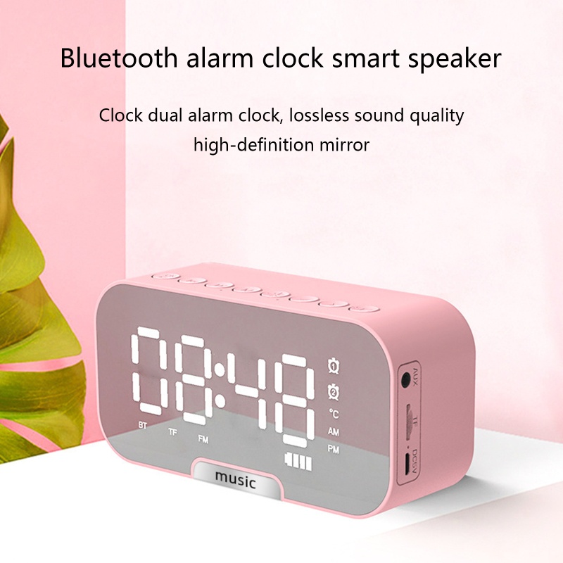 Loa Bluetooth Kỹ Thuật Số Có Đèn LED Tích Hợp Đài FM Và Phụ Kiện Điện Thoại