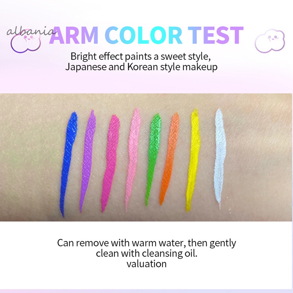 Bút kẻ mắt dạng lỏng màu cầu vồng dễ dàng tẩy trang cho nữ | BigBuy360 - bigbuy360.vn