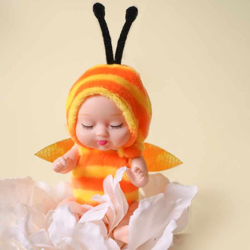 Búp Bê Bé Gái Đang Ngủ Kích Thước 13cm Kèm Hộp Quà Tặng