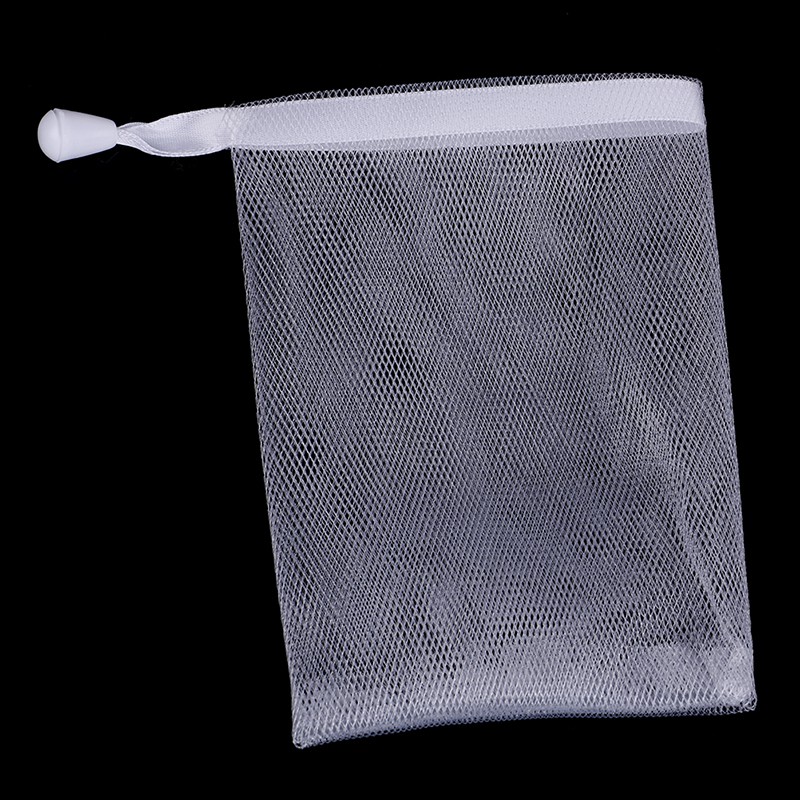 [springeven] Túi Lưới Đựng Xà Phòng Tẩy Tế Bào Chết Cỡ Nhỏ Bằng Nylon Có Dây Rút