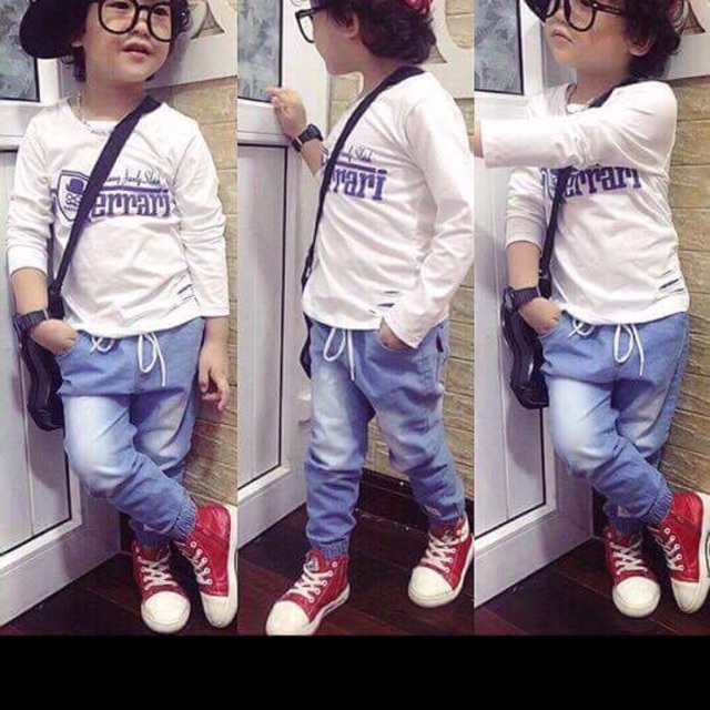 Quần cho bé trai chất jean