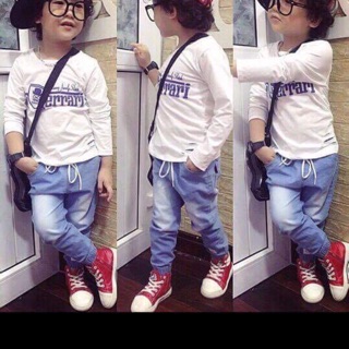 Quần cho bé trai chất jean