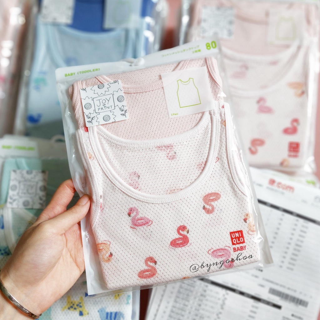Set 2 áo lưới cho bé mặc mùa hè Uni