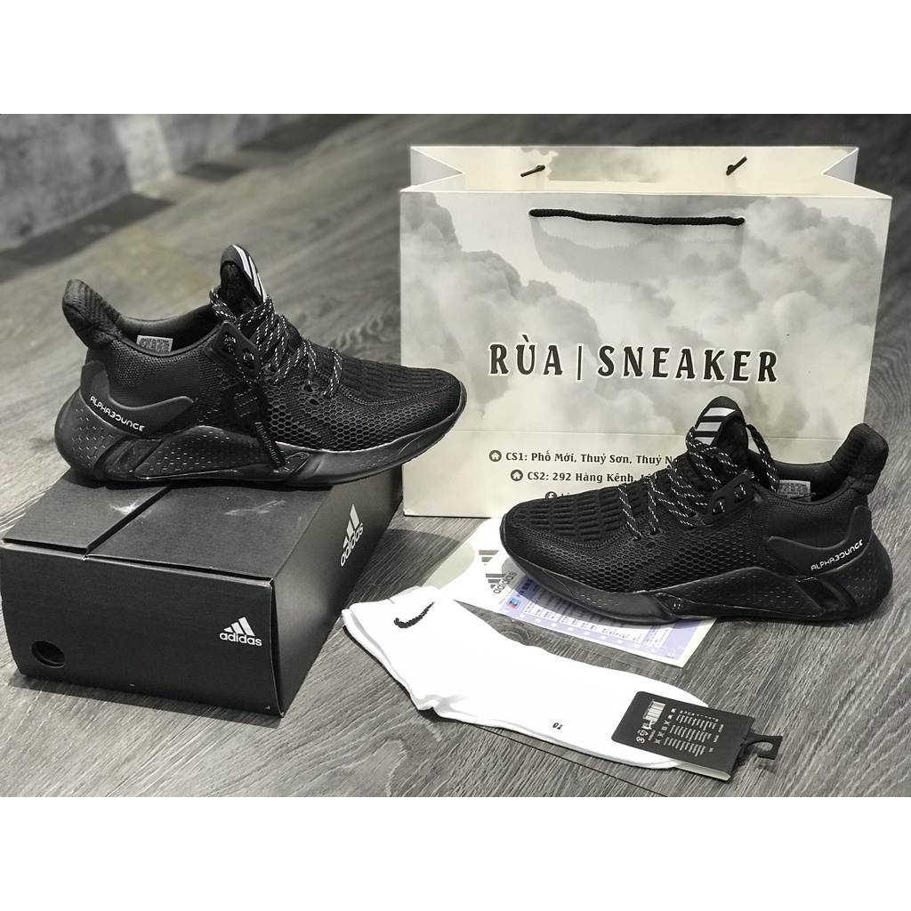 Siêu Phẩm Giày Thể Thảo Sneaker AlPhaBouCe 2020 Full Đen SIêu Xinh Cao Cấp Ảnh Thật + freeship + Tặng Tất