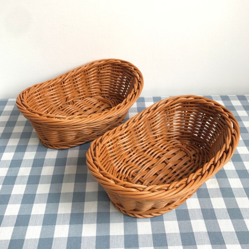 Rổ Đựng Trái Cây / Bánh Mì Đan Mây Giả Tiện Dụng Cho Nhà Bếp