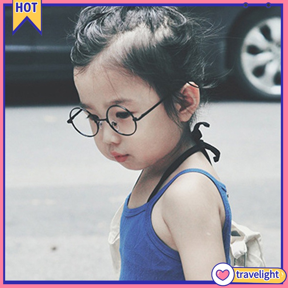 Mắt kính gọng tròn phong cách vintage thời trang cho bé