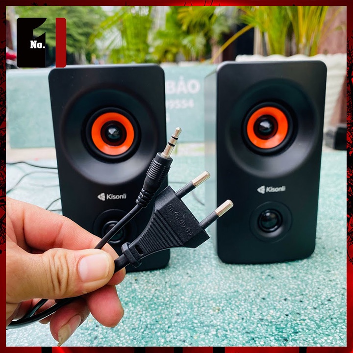 Loa Máy Tính Để Bàn Mini Bluetooth 2.0 Kisonli AC-9002BT Loa Vi Tính Laptop Nghe Nhạc Âm Thanh Hay Bass Lớn Có Dây