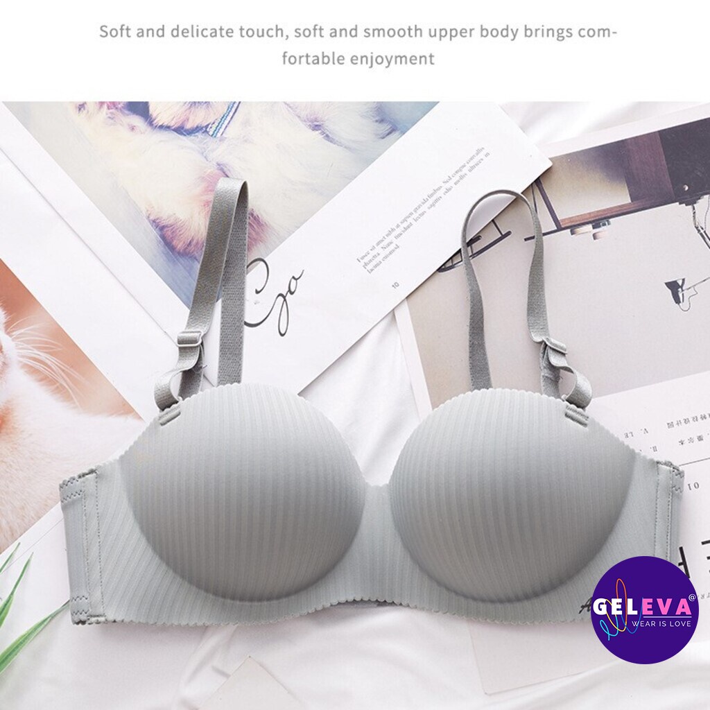 Áo ngực nữ mút dày su đúc không gọng để mặc áo dài hoặc đi làm, Áo lót nữ không gọng đúc su độn nâng ngực Geleva LOT518 | BigBuy360 - bigbuy360.vn