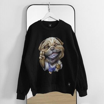 Áo Sweater OD Oversize Always Smile, áo nỉ dài tay Unisex ODIN CLOTHING | BigBuy360 - bigbuy360.vn