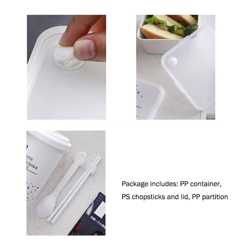 Hộp cơm SWEEJAR 2 tầng hình vuông dùng được trong lò vi sóng
