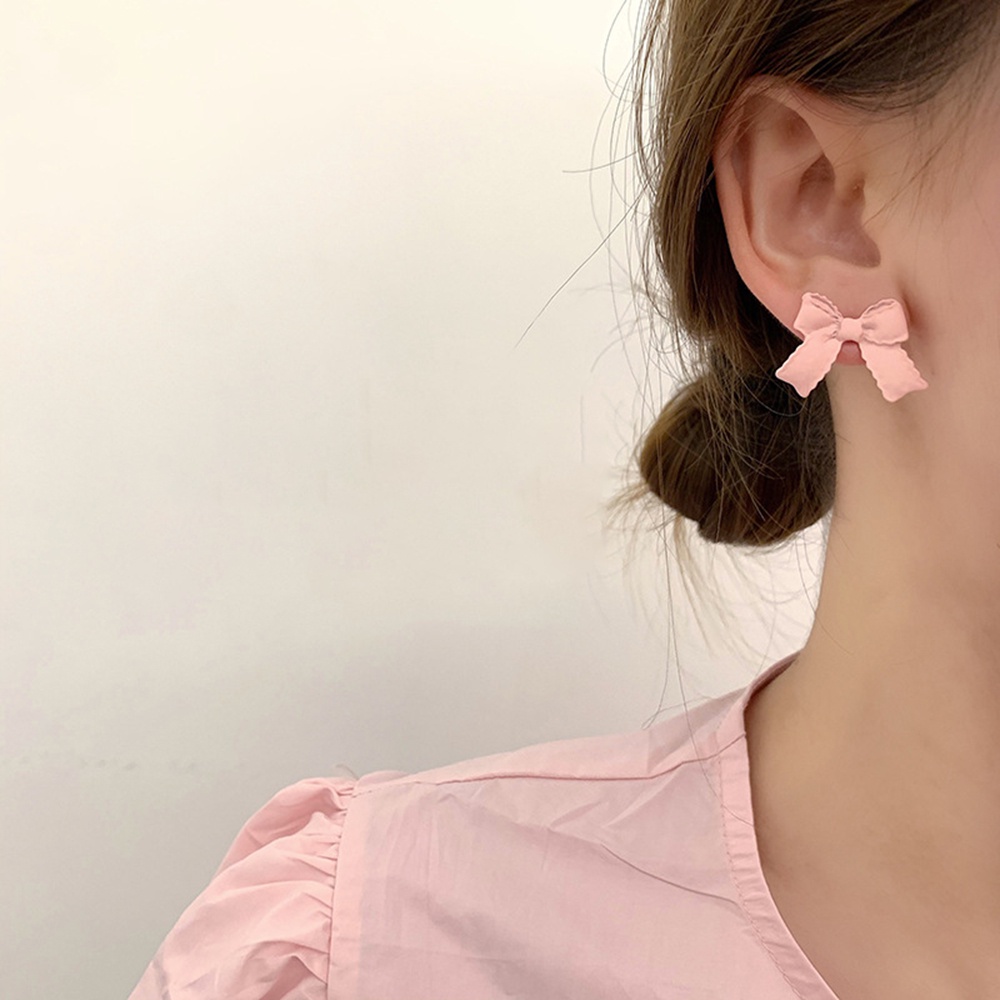 Khuyên tai hình nơ xinh xắn dành cho bạn nữ Yanqueens Đồ trang sức