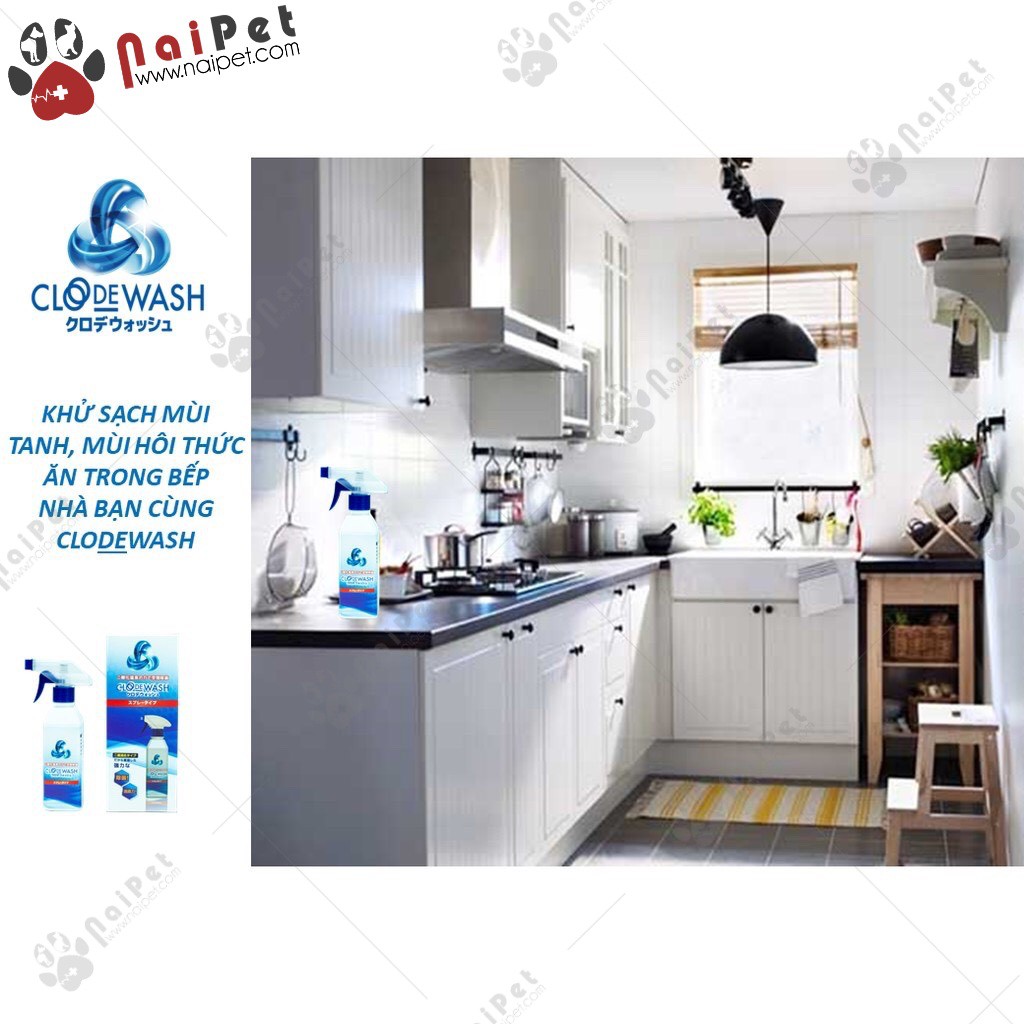 Xịt Khử Mùi Cho Chó Mèo Đa Năng Clodewash Nhật Bản 300ml
