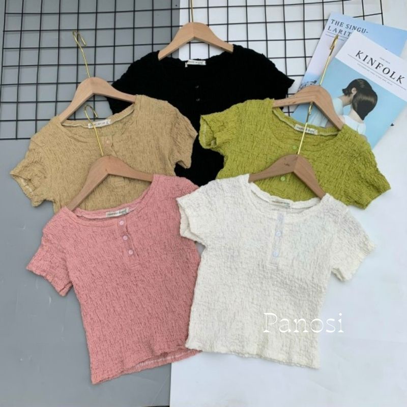 Áo croptop nữ áo phông nữ chất xốp cao cấp thoáng mát mùa hè phong cách hàn quốc - Mã A601