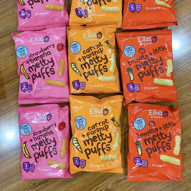 Bánh ăn dặm Ella Kitchen Melty Puff Organic