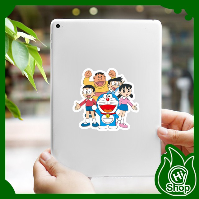 [Bộ 2 Sticker] Hình Dán Sticker Doraemon Loại Lớn | Dán Nón Bảo Hiểm, Điện Thoại, Laptop, Bình Nước