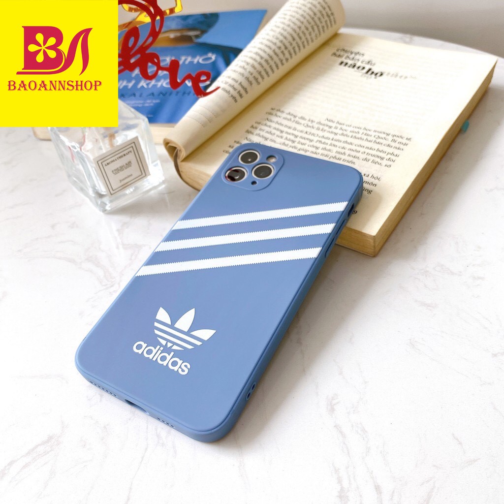 Ốp lưng iphone hình logo A.di.das A04 cạnh vuông chống sốc bảo vệ camera 7plus/8plus/x/xs/xsmax/11/12/13/pro/promax/plus