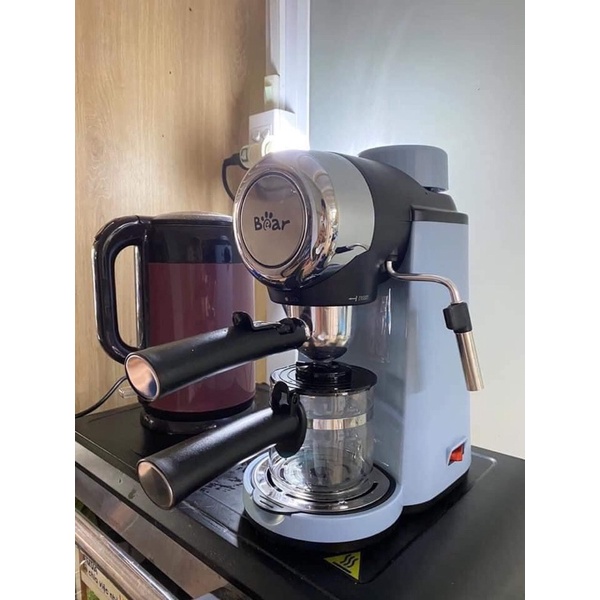 Máy pha cafe mini cao cấp để bàn BEAR KFJ-A06K1/CF-B20V1 màu xanh dáng cổ điển bảo hành 12 tháng