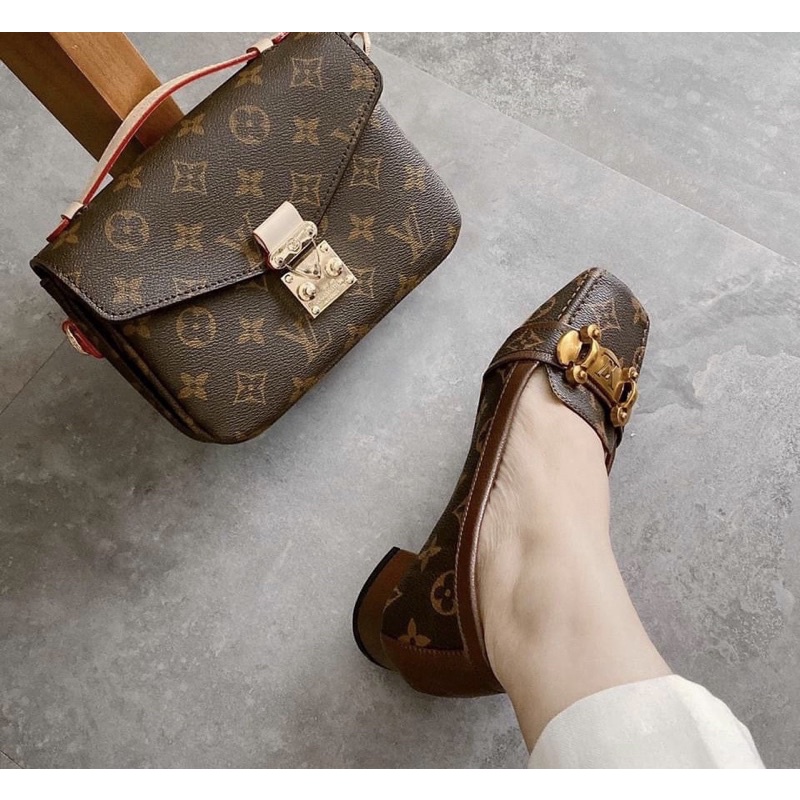 Giày moca spsl khoá ngang gót vuông fullbox