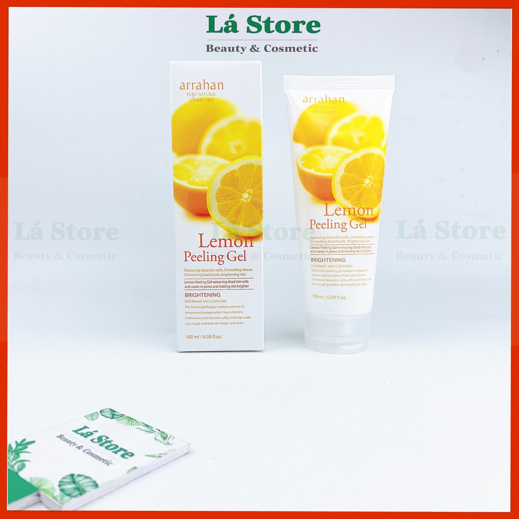 Tẩy da chết Arrahann Lemon Peeling Gel - Lá Store