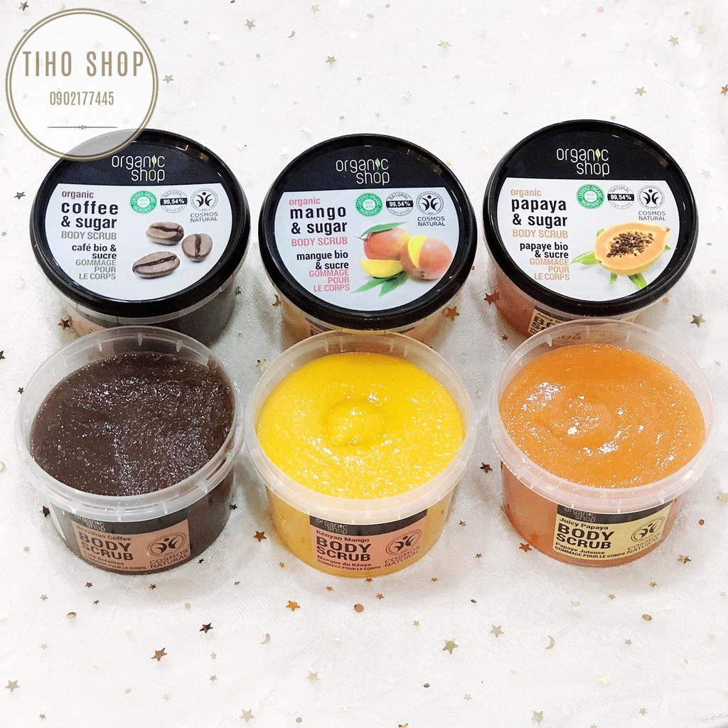 Tẩy Tế Bào Chết Body Organic Shop Scrub 250ml