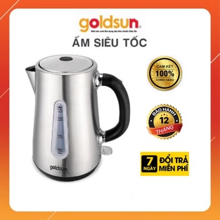 Ấm siêu tốc, ấm siêu tốc goldsun cao cấp gpk-717ss 1.7l, bảo hành chính hãng 24 tháng