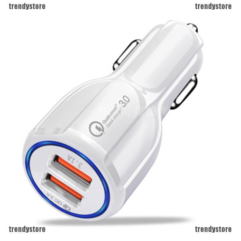 Tẩu sạc nhanh cho xe hơi 2 cổng Qualcomm QC USB 3.0