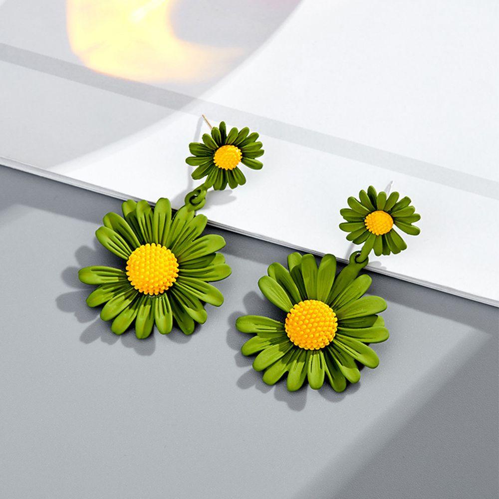 Bông Tai Dáng Dài Họa Tiết Hoa Thời Trang Mùa Hè Xinh Xắn 2Li