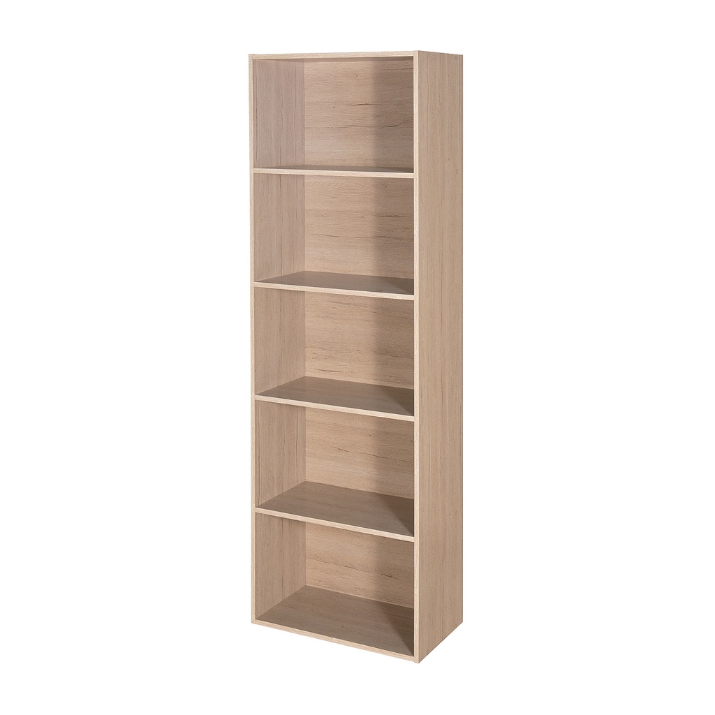 HomeBase ME LIVING Kệ gỗ đầu giường 5 tầng ARES Thái Lan W60xD30XH180cm Finn