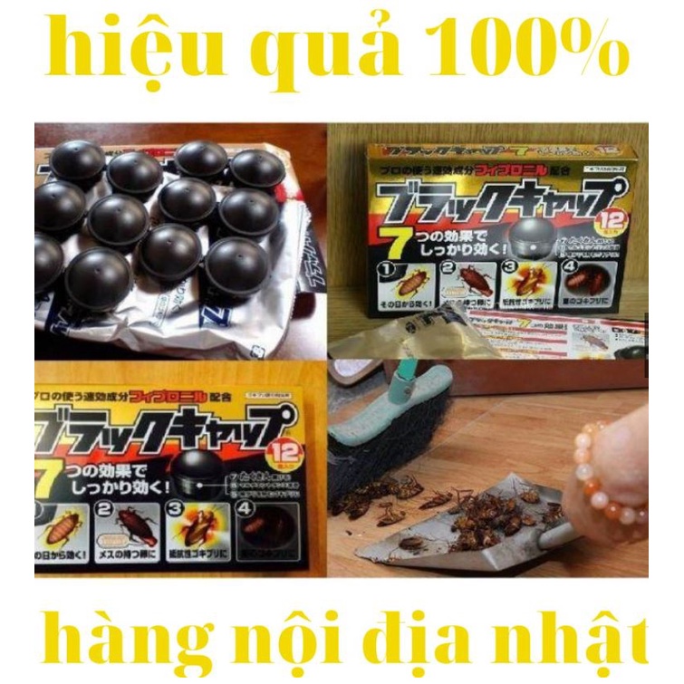 Hộp 12 viên diệt gián Nhật Bản - Thuốc diệt gián tận gốc, an toàn, hiệu quả.