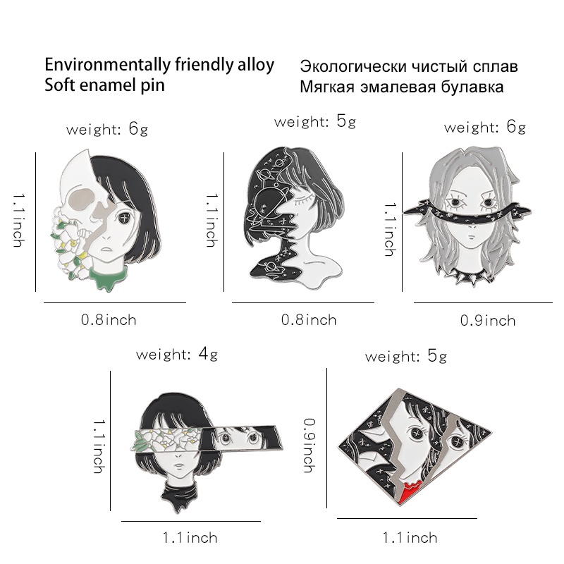 Ghim Cài Áo Hình Bộ Xương Độc Đáo