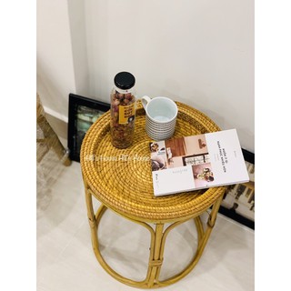 Đôn mây - Bàn mây - Đôn mây khay mây quán cafe