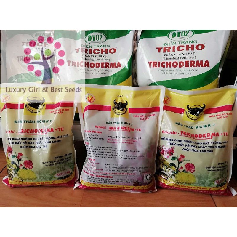 Phân Hữu Cơ Vi Sinh Trichoderma + TE Đầu Trâu HCMK7 1Kg