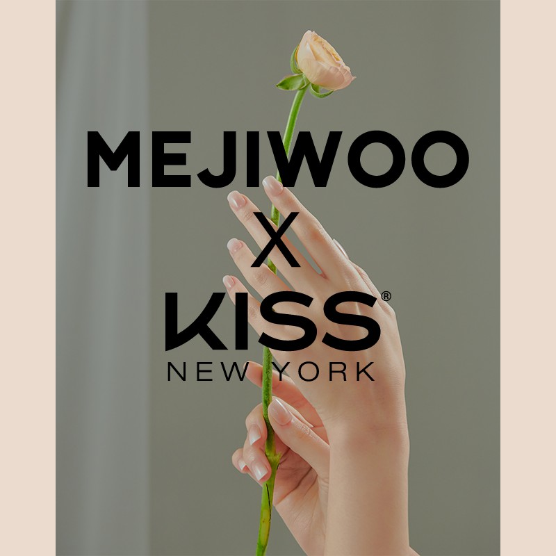 [KISS NEW YORK X MEJIWOO]  Collaboration Box Set B Soft & Pure Bộ Sản Phẩm Móng Tay - 4 Món