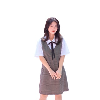 Đầm yếm caro retro Soda Pop