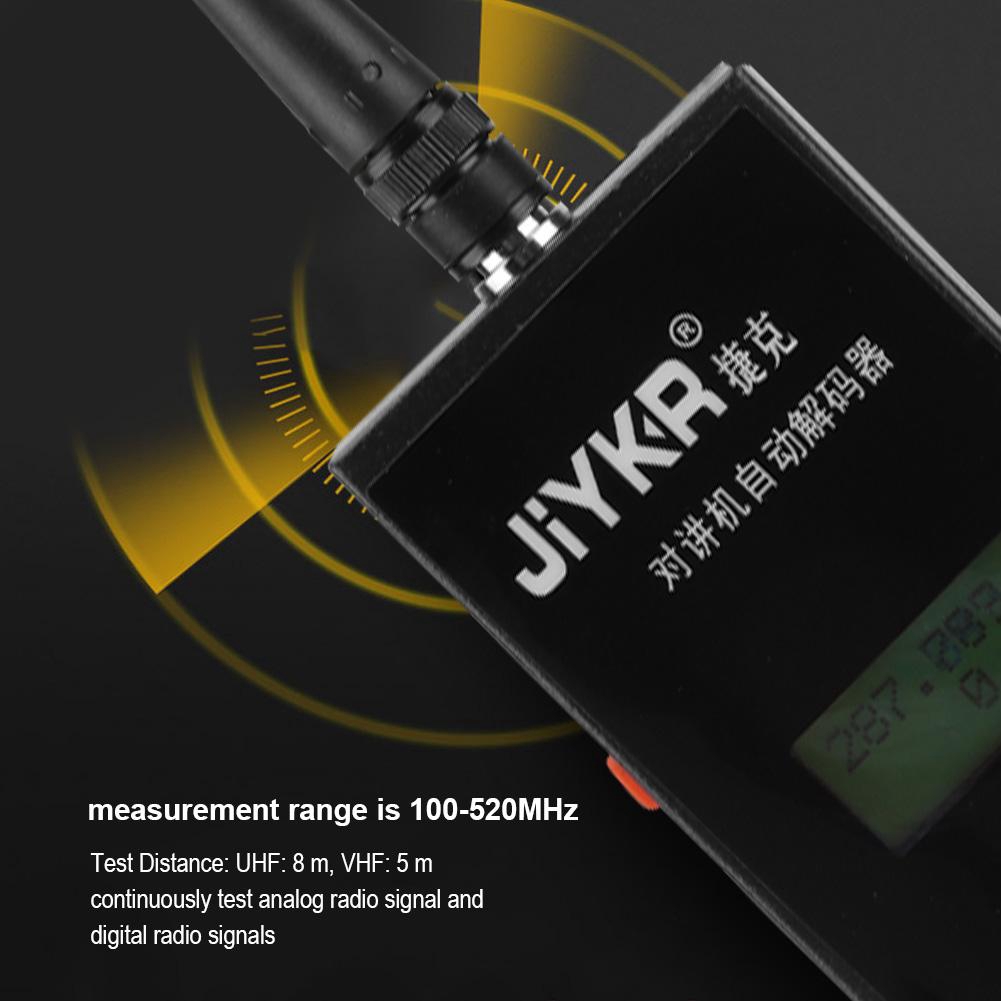 Máy đếm tần số JK560S dành cho máy giải mã bộ đàm Baofeng tần số 100-520MHz anten CTCSS/DCS
