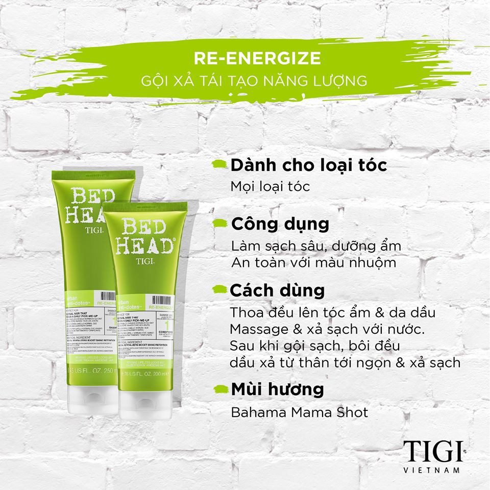 DẦU XÃ TÁI TẠO SINH LỰC SỐ 1 BED HEAD URBAN ANTIDOTES 200ML